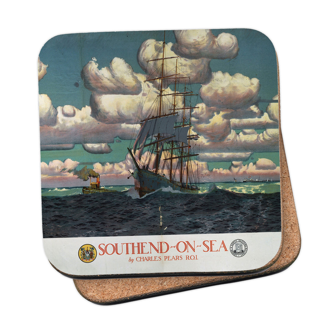 Southend on Sea by Charles Pears` Coaster