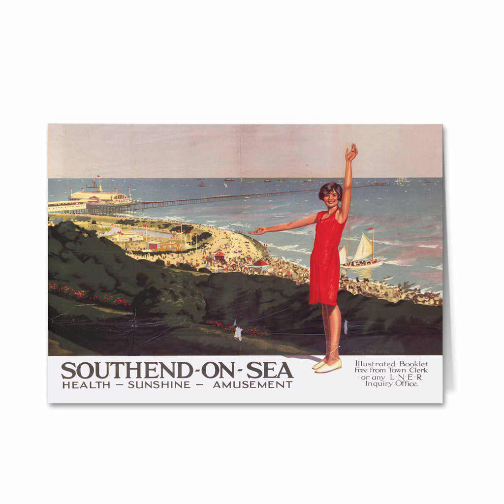Southend on Sea Health Sunshine Amusement Greeting Card