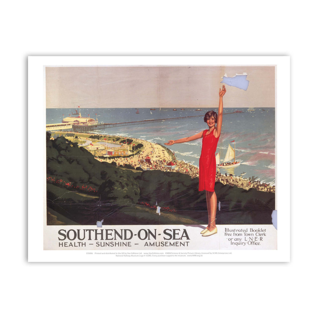 Southend on Sea Health Sunshine Amusement Art Print