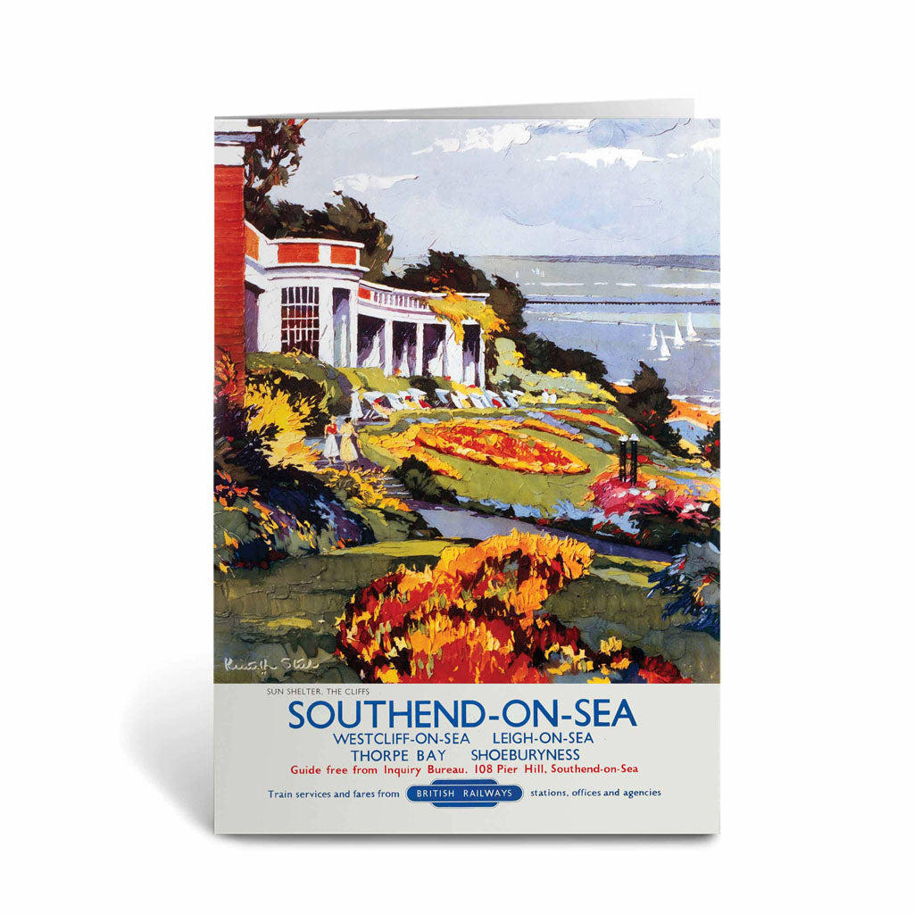 Southend-on-sea, Sun shelter - The Cliffs Greeting Card