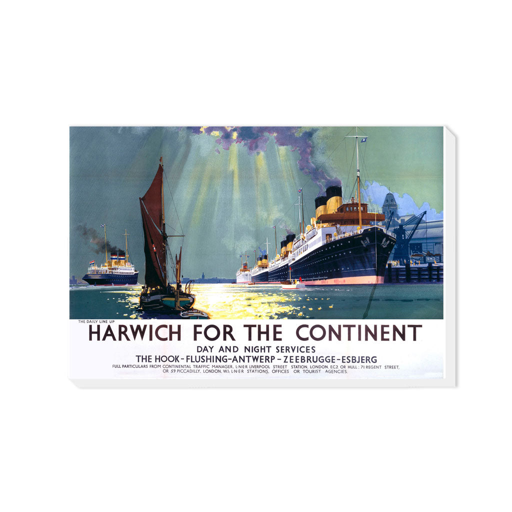 Harwich for the Continent - Canvas