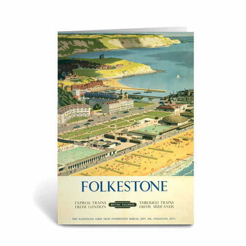 Folkestone View from the Air Greeting Card