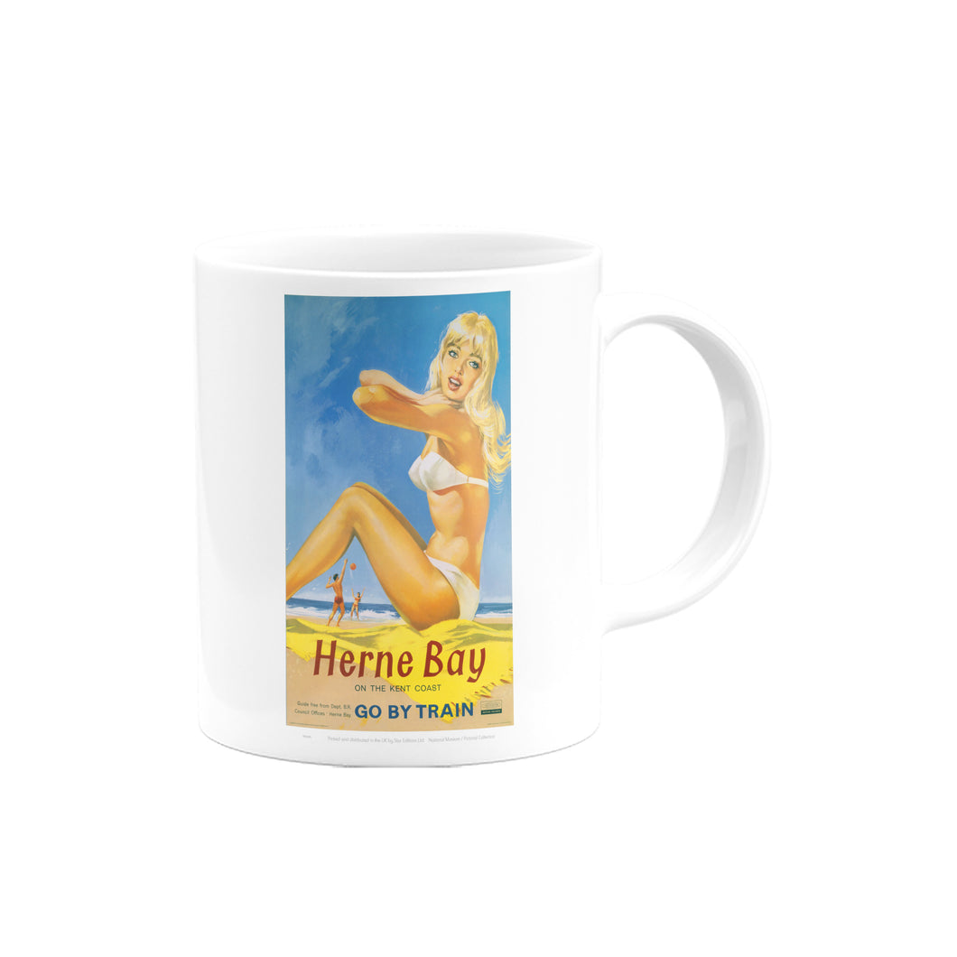 Herne Bay Girl in White Bikini Mug