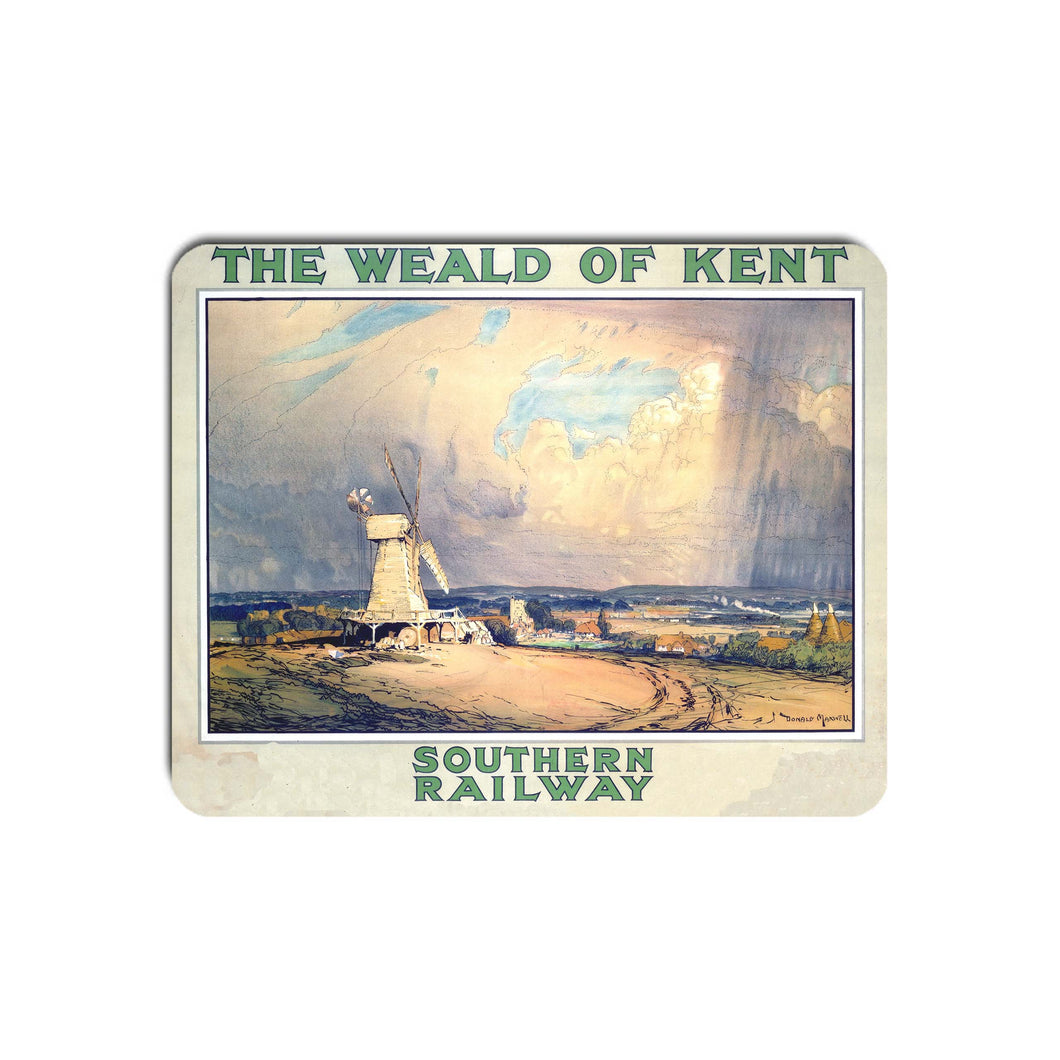 The Weald of Kent, Southern Railway - Mouse Mat