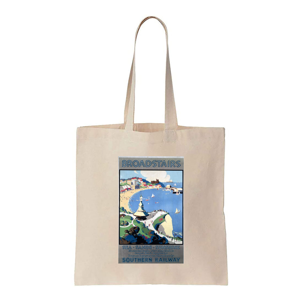 Broadstairs, Sea - Sand -Sunshine - Canvas Tote Bag