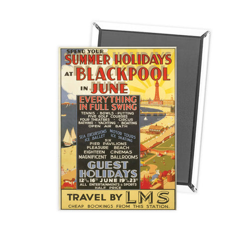 Blackpool in June Fridge Magnet