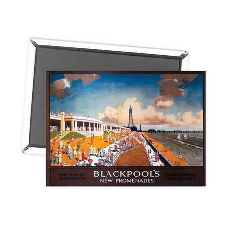 Blackpool New Promenades Fridge Magnet