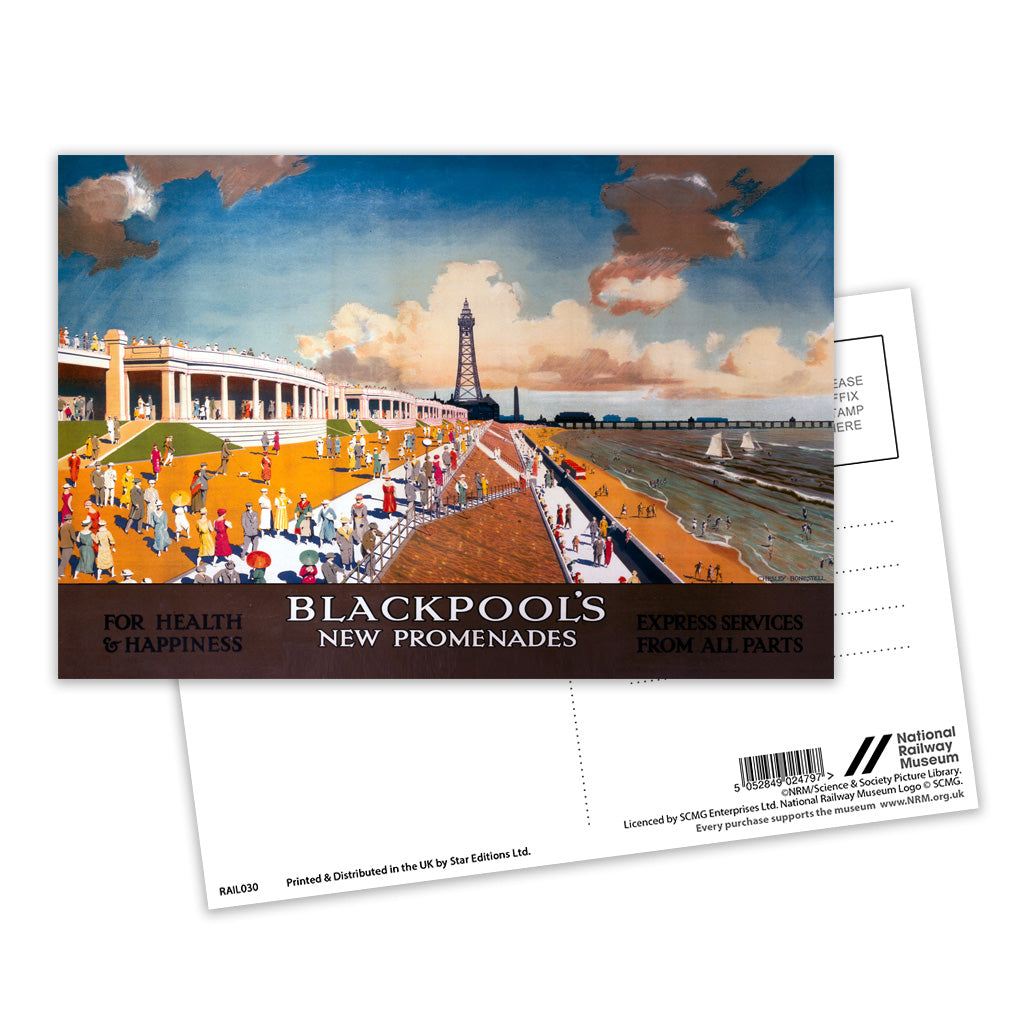Blackpool New Promenades Postcard Pack of 8