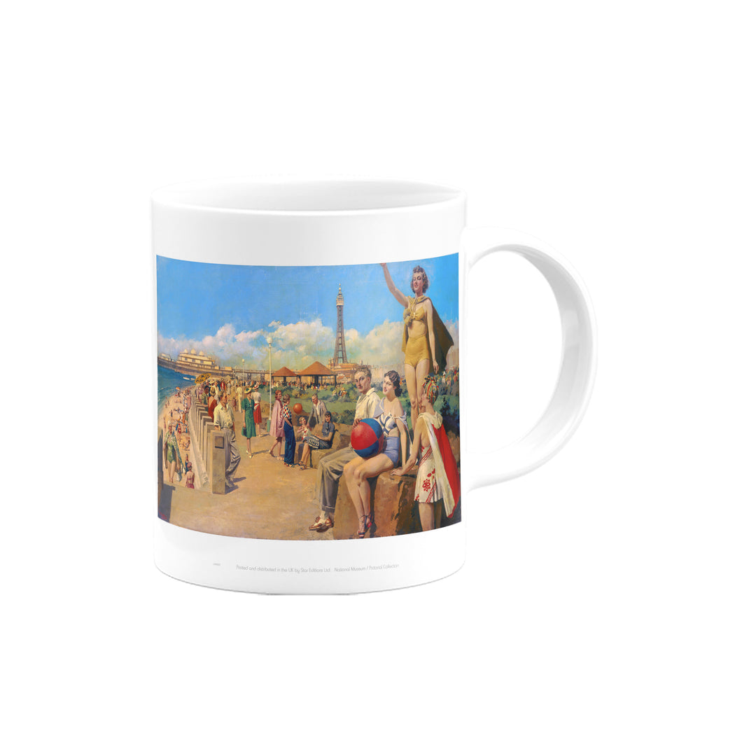 Blackpool Busy Seafront Mug