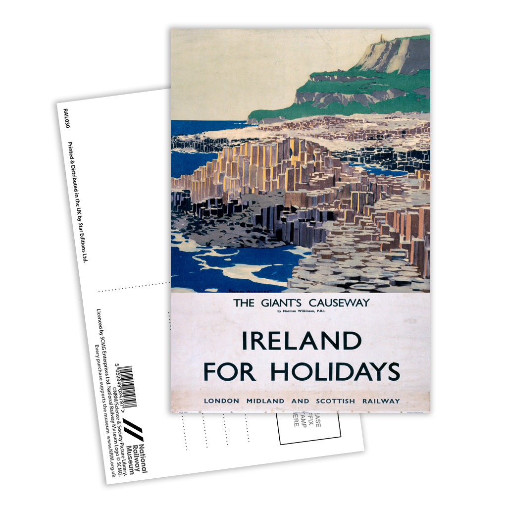 The Giants Causeway - Ireland for Holidays Postcard Pack of 8