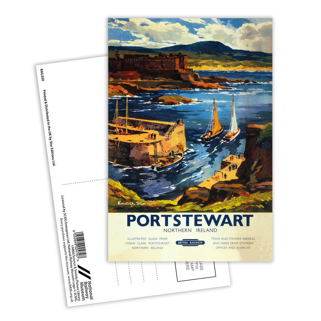 Portstewart Northern Ireland Postcard Pack of 8