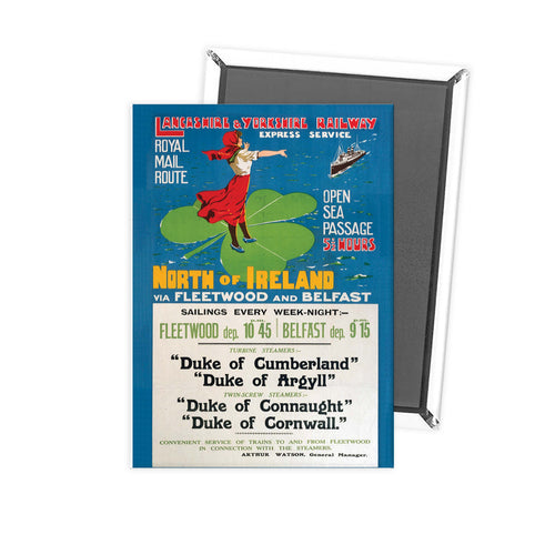 North of Ireland Fridge Magnet