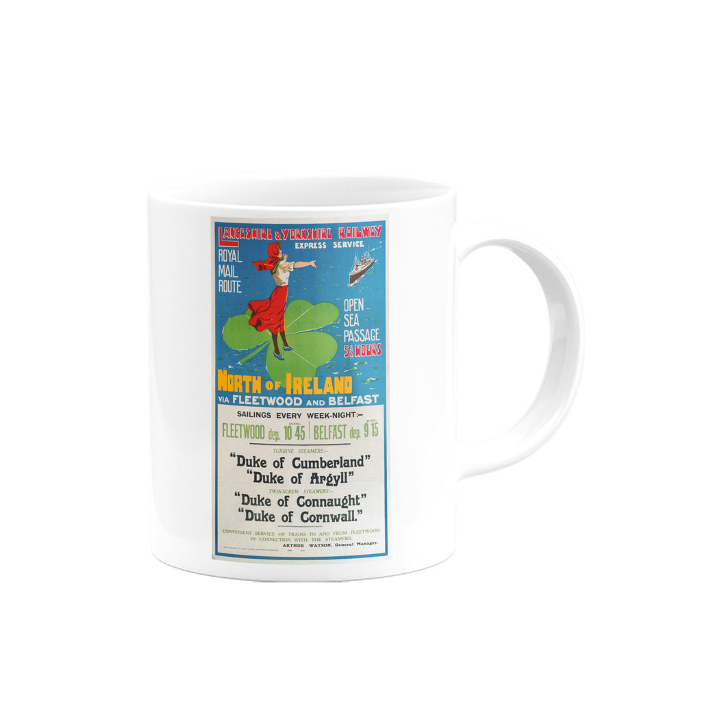 North of Ireland via Fleetwood and Belfast Mug