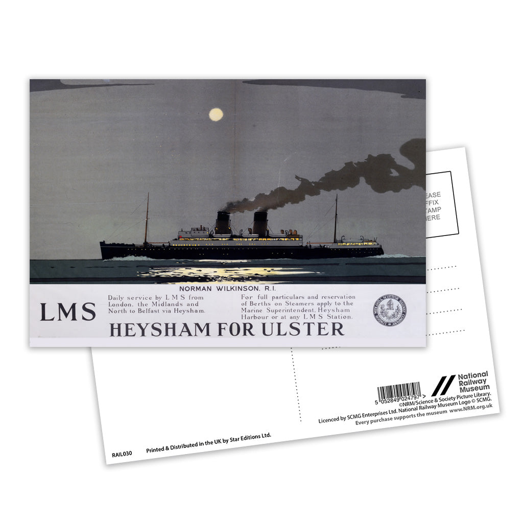 Heysham for Ulster Postcard Pack of 8