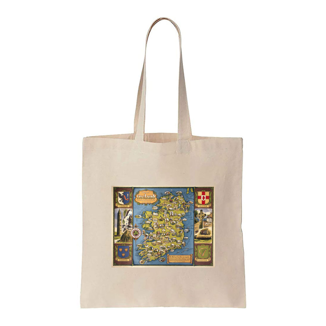 Map of Ireland - Canvas Tote Bag