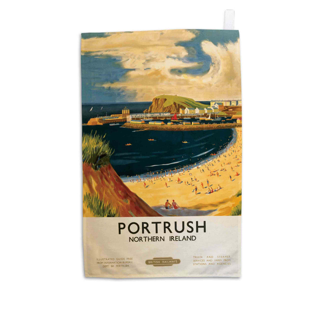 Portrush, Northern Ireland - Tea Towel