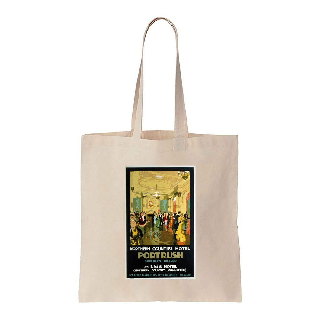 Portrush, Northern Counties Hotel - Canvas Tote Bag