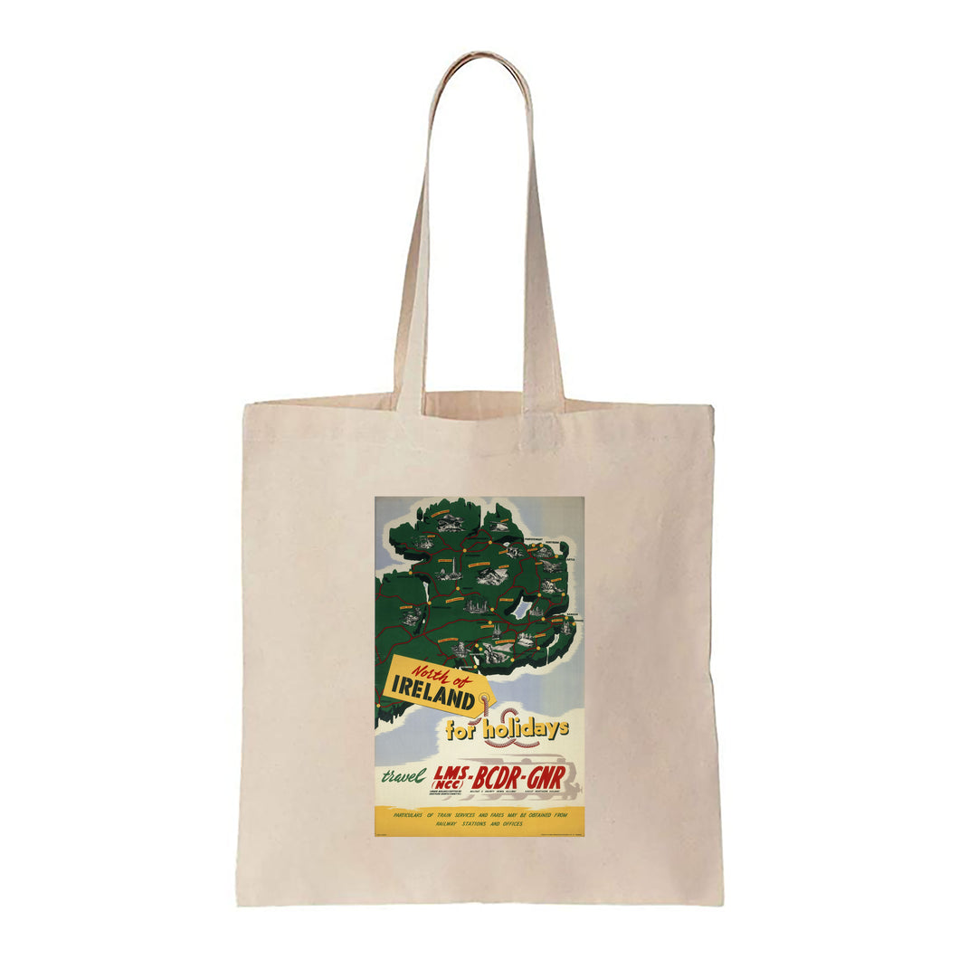 North of Ireland for Holidays - Canvas Tote Bag