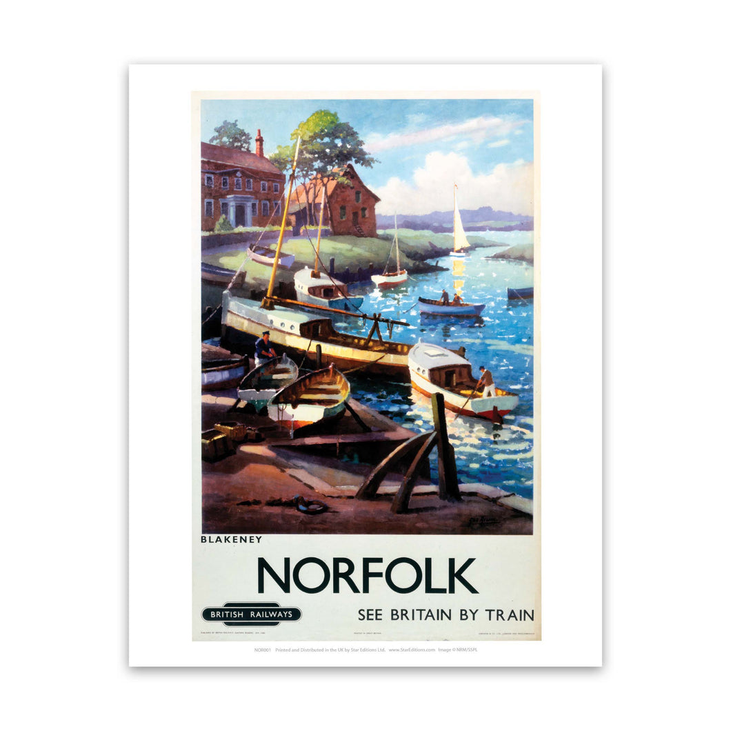 Blakeney Boats Norfolk Art Print