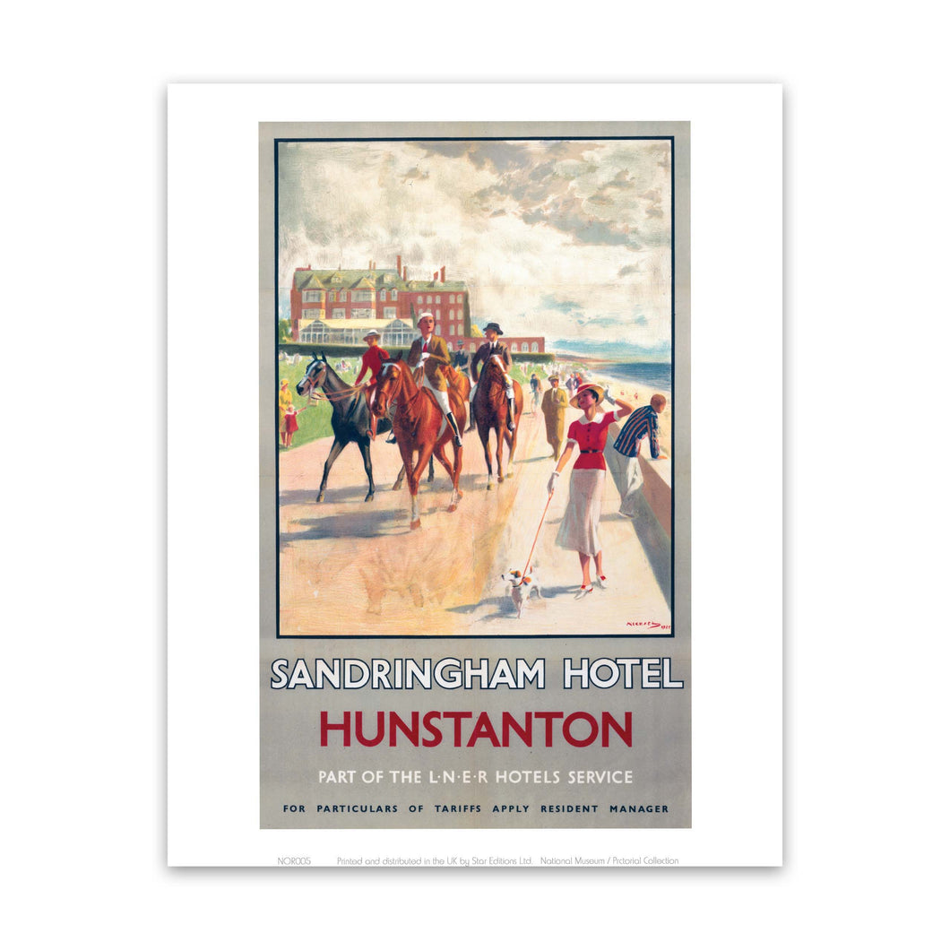 Sandringham Hotel Hunstanton Art Print