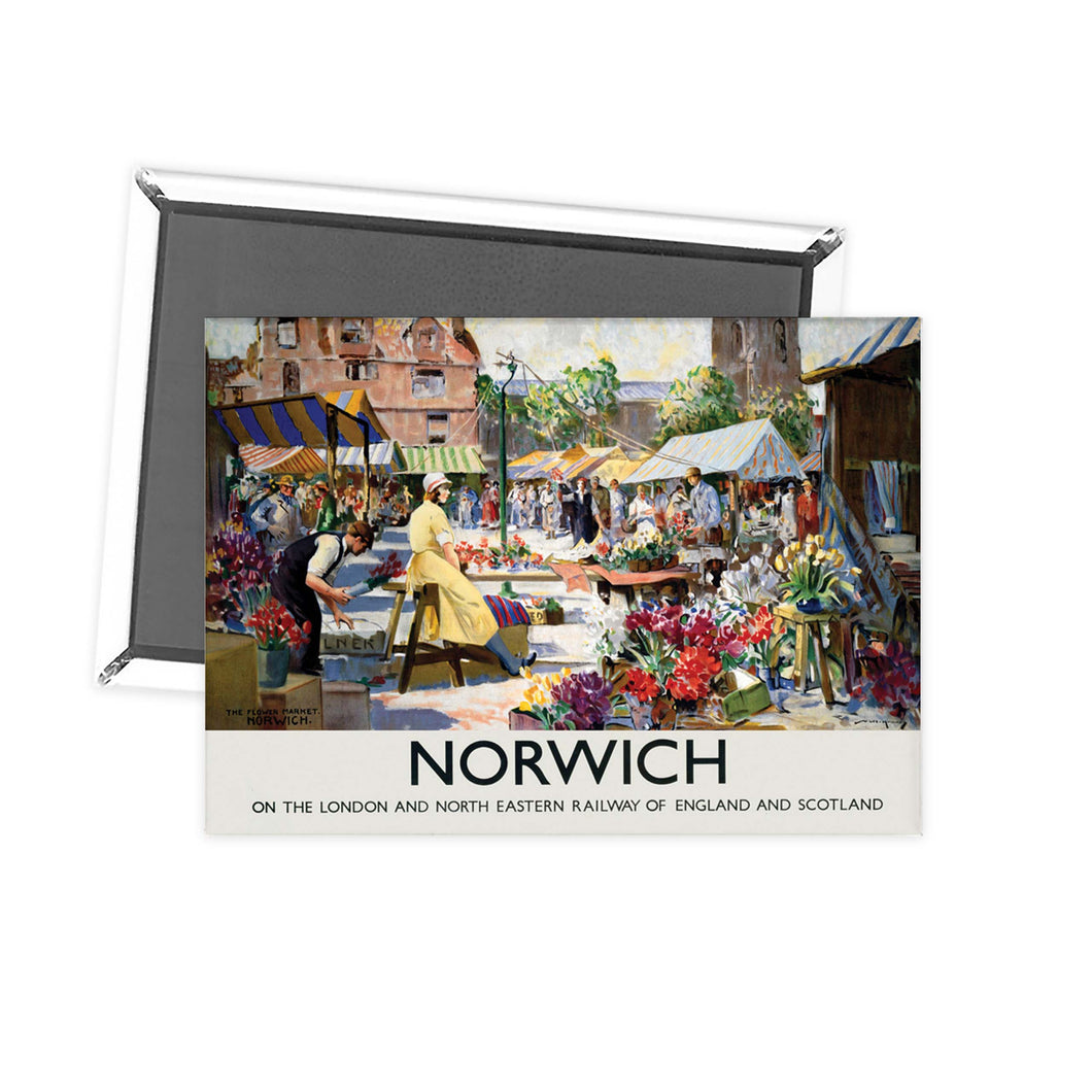 Norwich Market Fridge Magnet