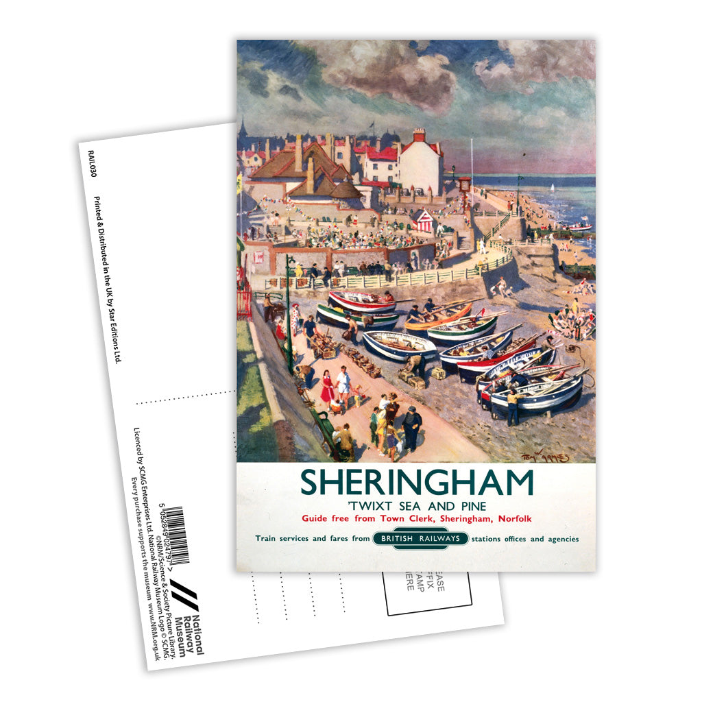 Sheringham - Twixt Sea and Pine Postcard Pack of 8