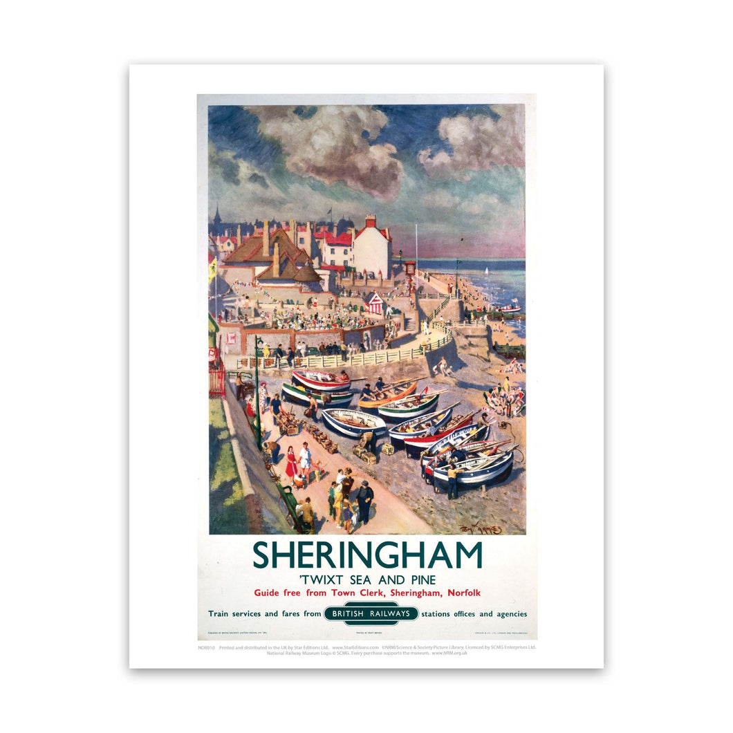 Sheringham - Twixt Sea and Pine Art Print