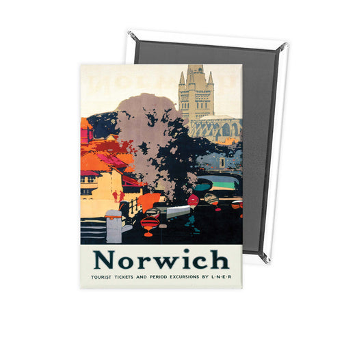 Norwich Print Fridge Magnet