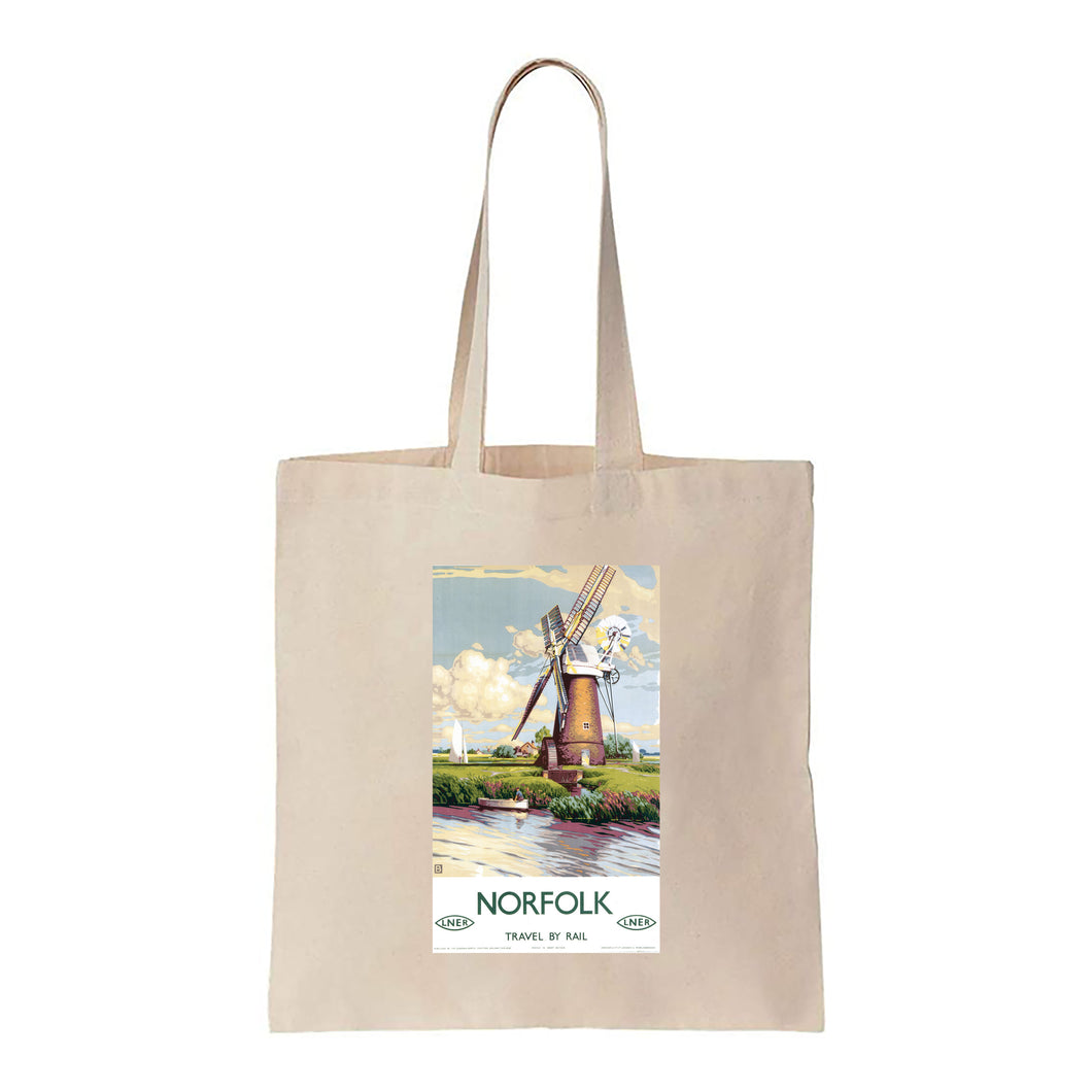 Norfolk Windmill - Canvas Tote Bag
