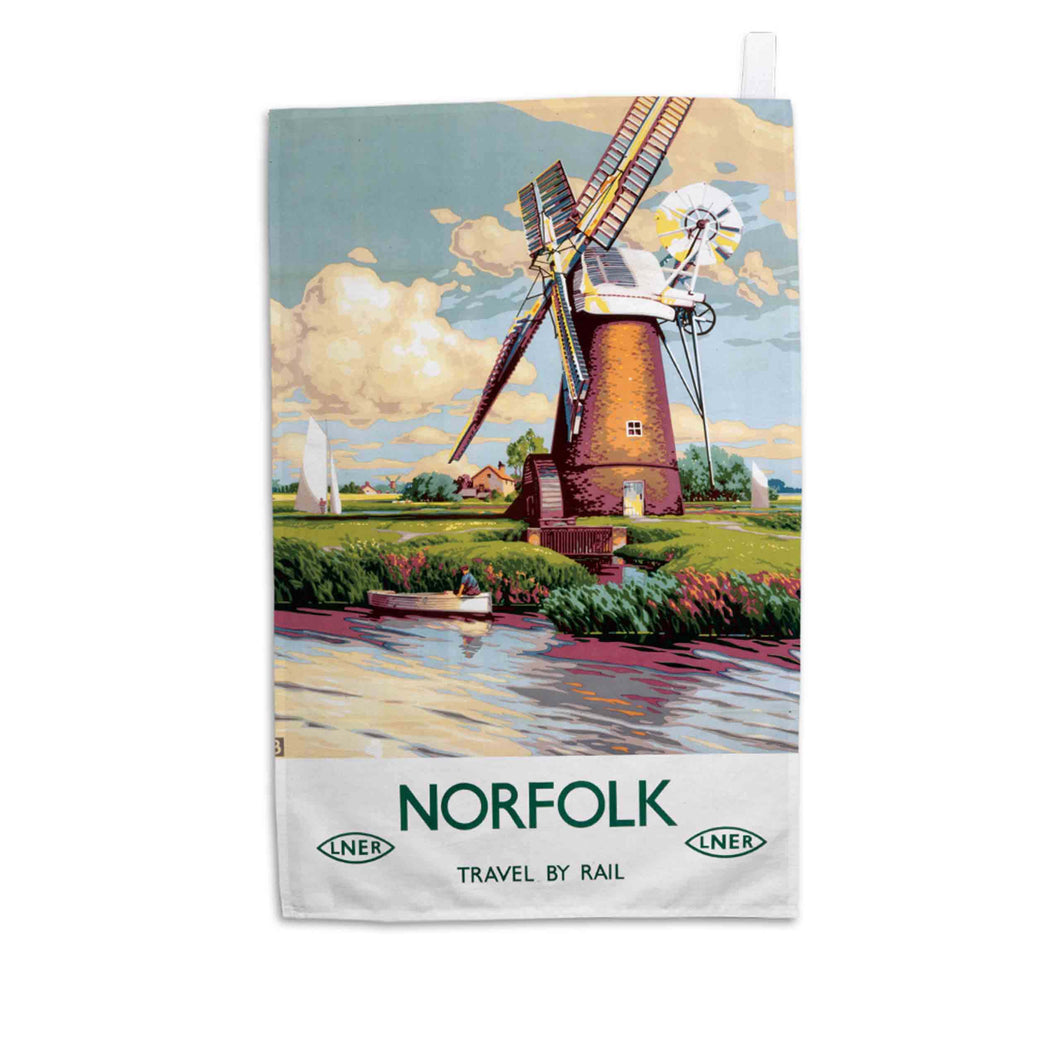 Norfolk Windmill - Tea Towel