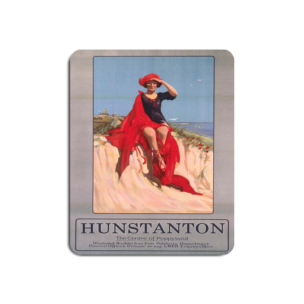 Hunstanton Girl with Red Shoes - Mouse Mat