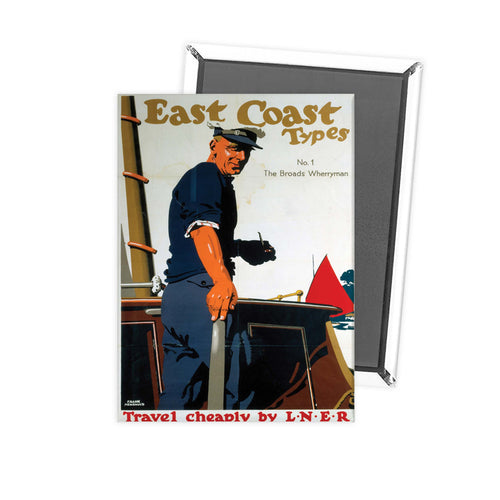 East Coast Types Fridge Magnet