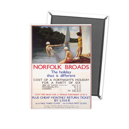 Norfolk Broads the holiday that is different Fridge Magnet