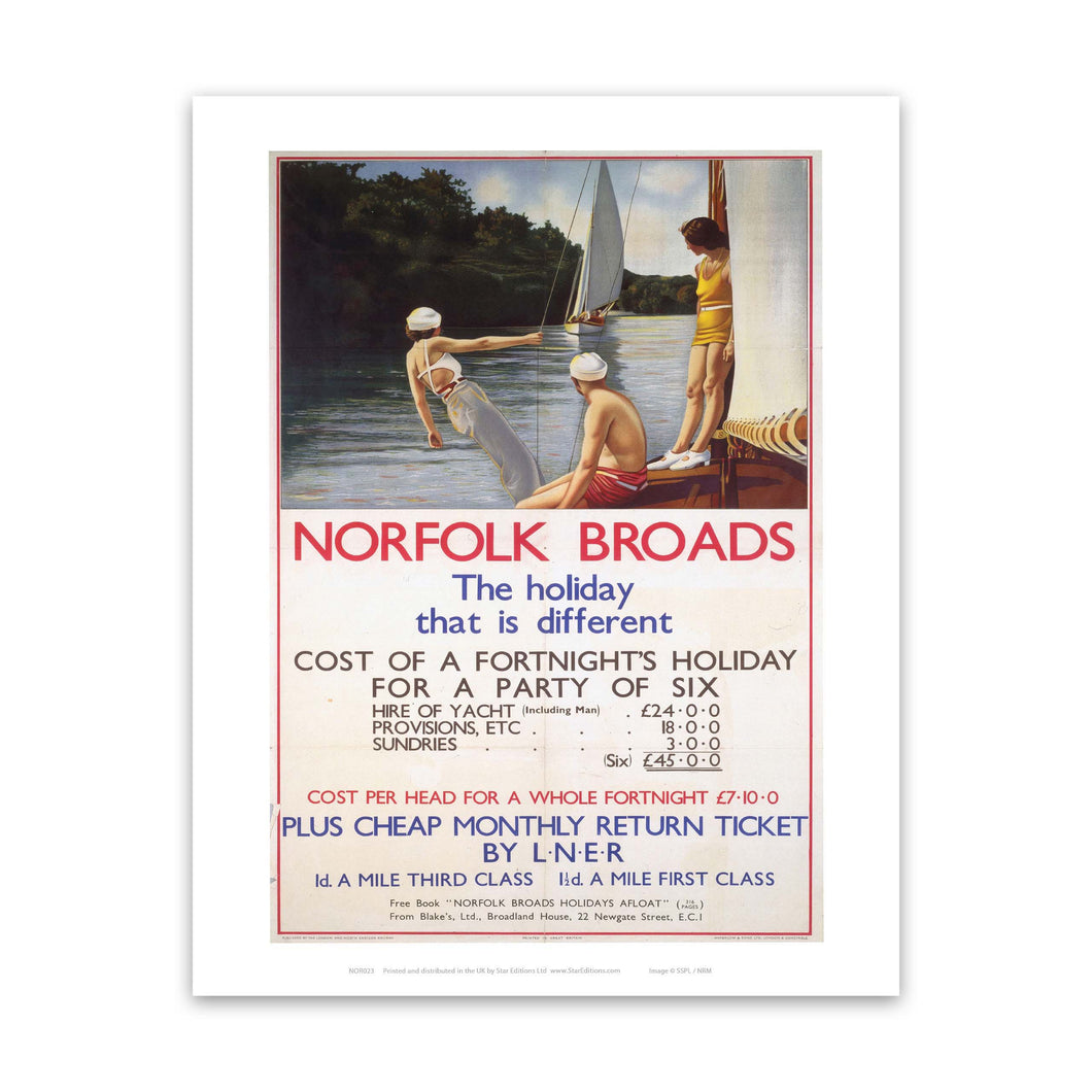 Norfolk Broads the holiday that is different Art Print