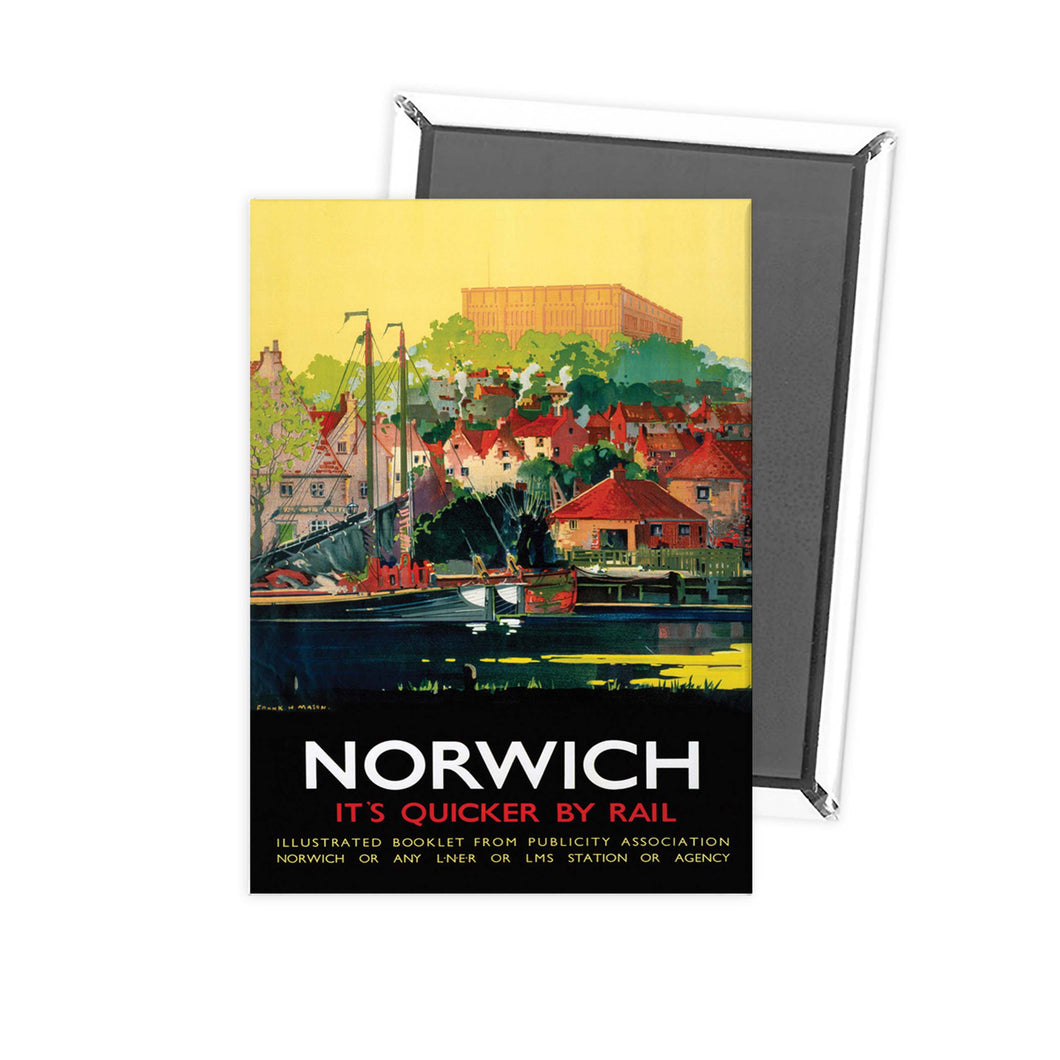 Norwich City Yellow Sky Fridge Magnet