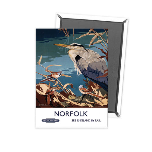 Norfolk Heron Fridge Magnet