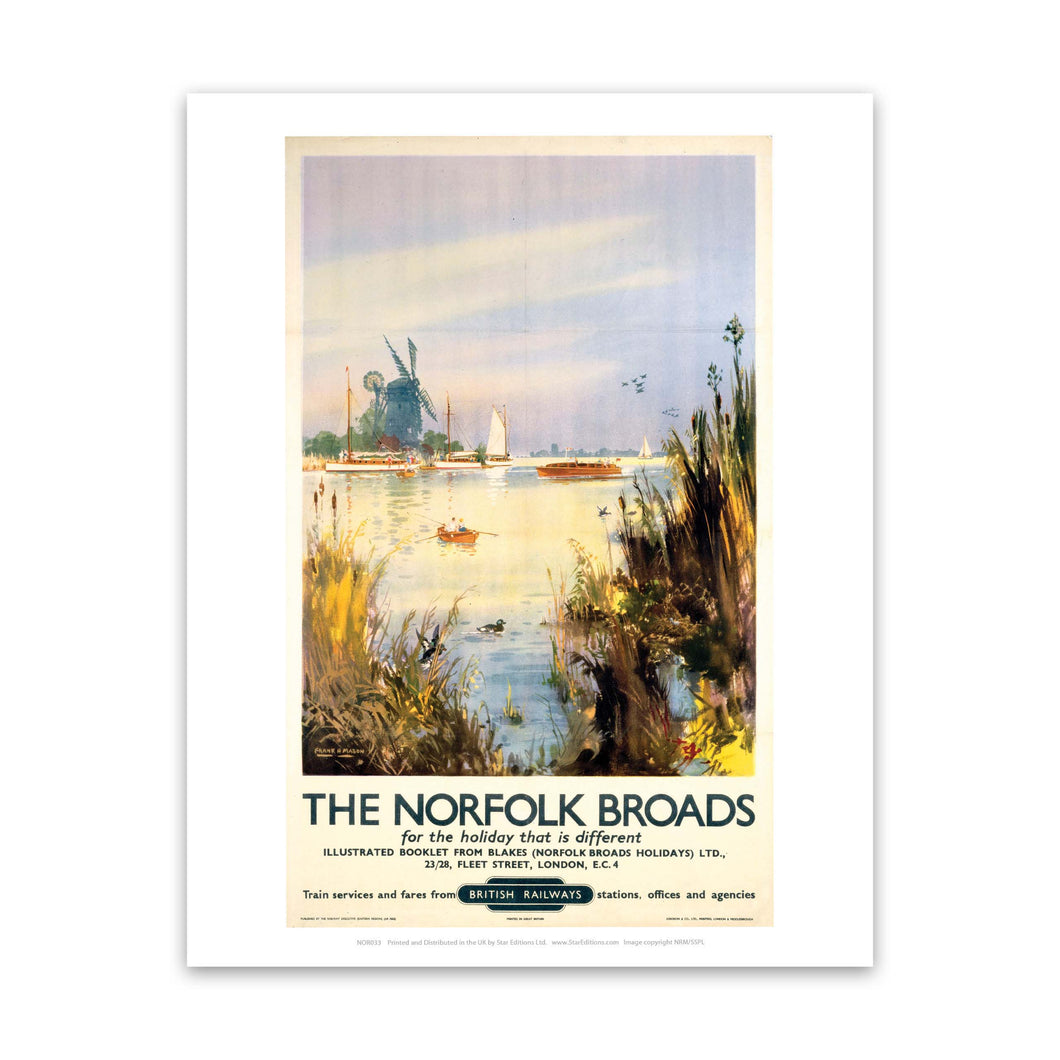 Broads - Norfolk Watercolour Art Print