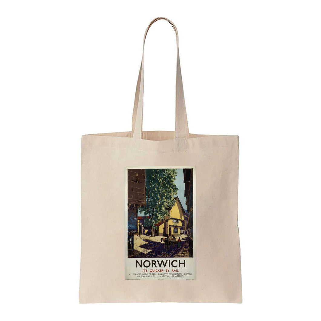 Norwich Horse and Cart - Canvas Tote Bag