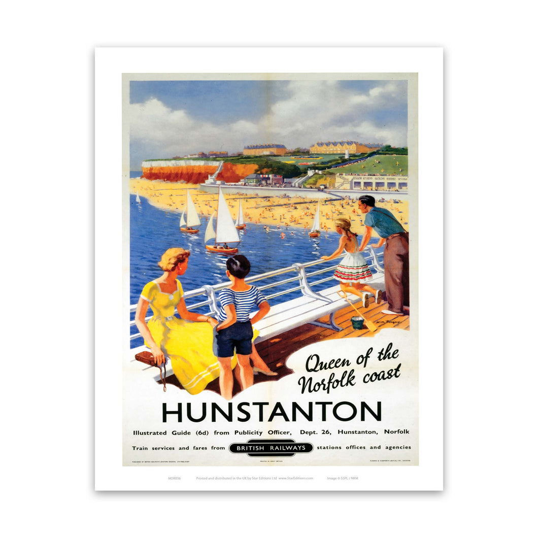 Hunstanton Queen of the Norfolk Coast Art Print