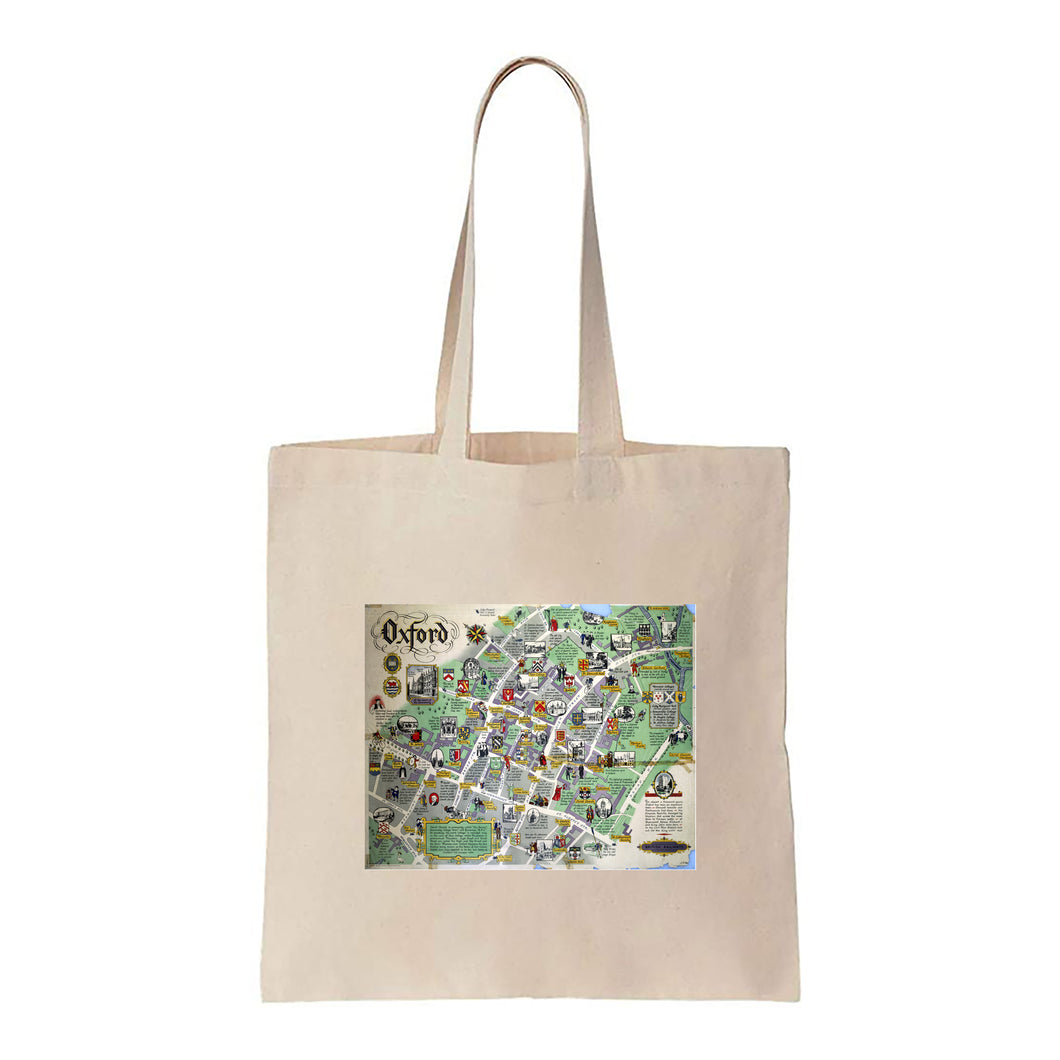 Oxford Map - Canvas Tote Bag