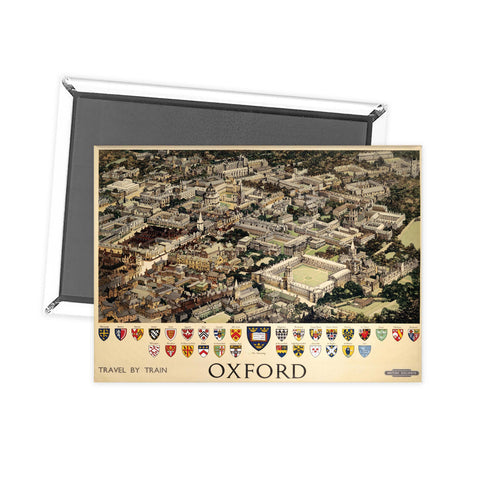 Oxford View from Air Fridge Magnet