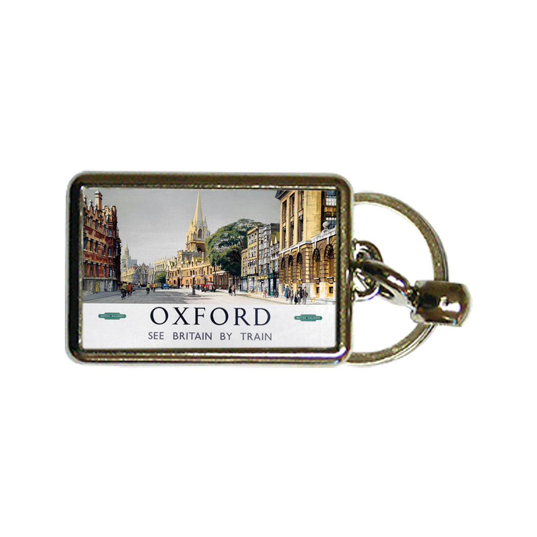 Oxford Middle of Road - Metal Keyring