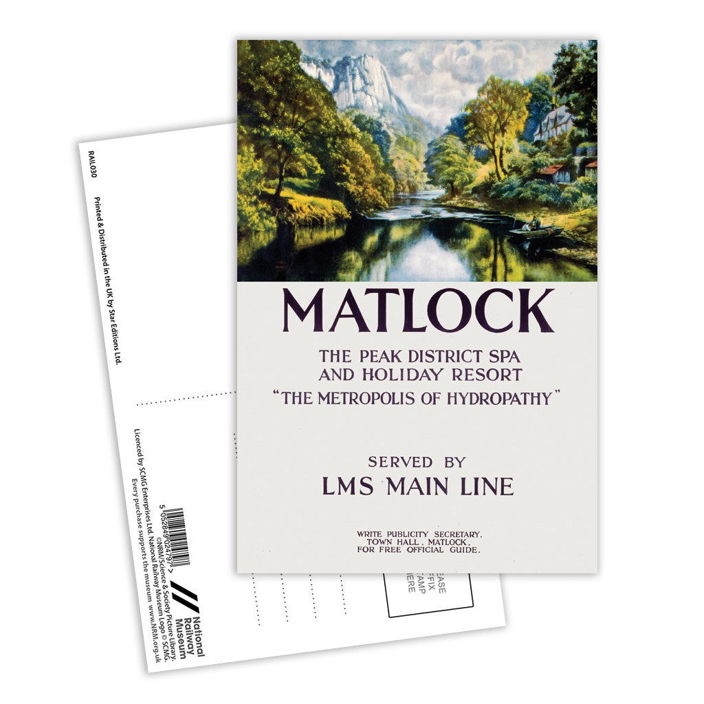 Matlock, The Peak District Spa Postcard Pack of 8