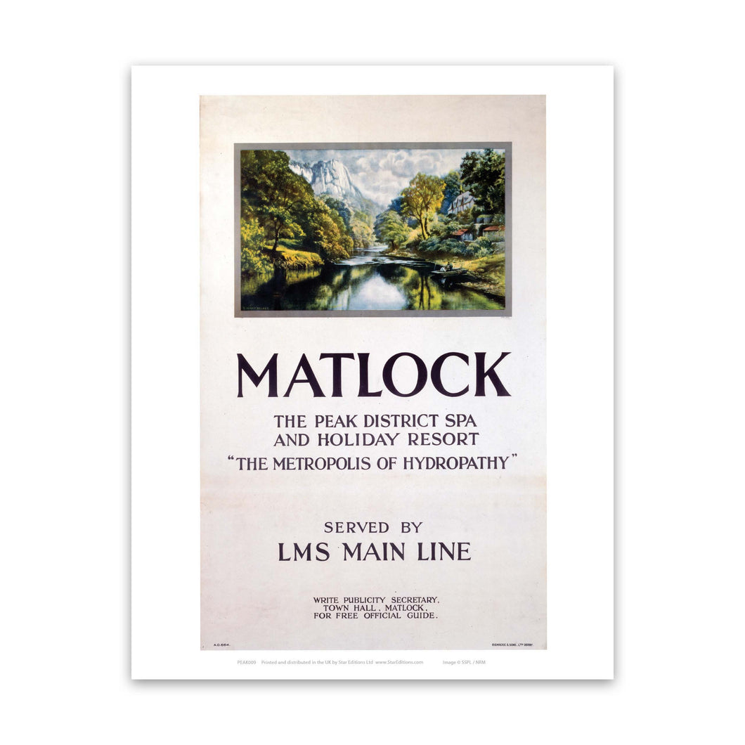 Matlock, The Peak District Spa Art Print