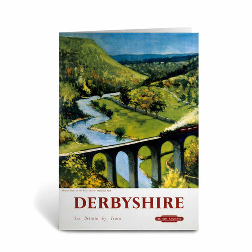 Derbyshire, See Britain By Train Greeting Card