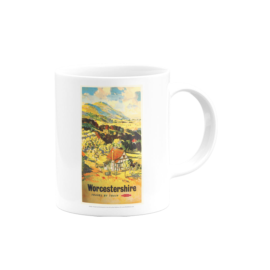 Worcestershire, Travel By Train Mug
