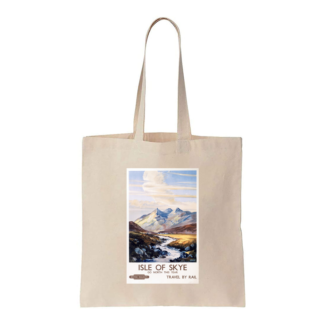 Isle of Skye, Go North This Year - Canvas Tote Bag
