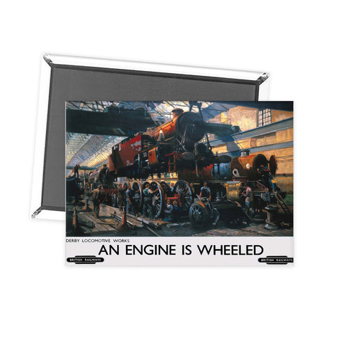 An Engine is Wheeled Fridge Magnet