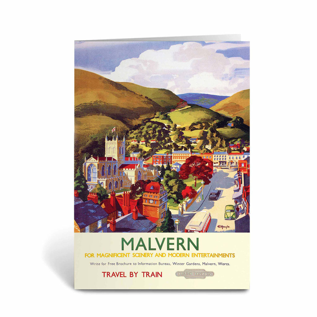 Malvern, Magnificent Scenery Greeting Card Railway Posters