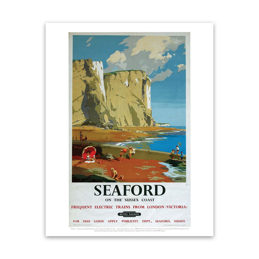 Seaford on the Sussex Coast Art Print